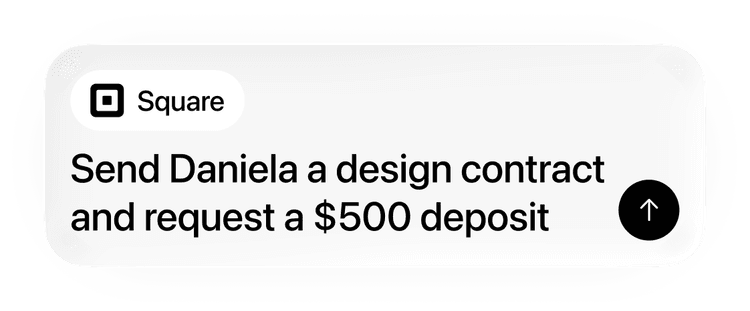 Send a service contract and request a deposit